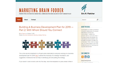 Desktop Screenshot of marketingbrainfodder.com